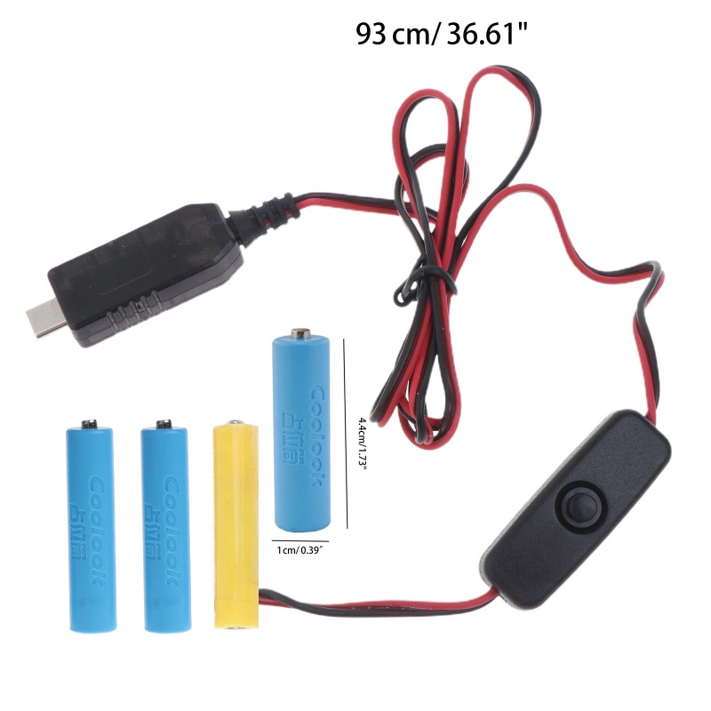 Dây Cáp Nguồn USB C AAA LR3 AM4 Dành Cho Đồ Chơi Điện Tử