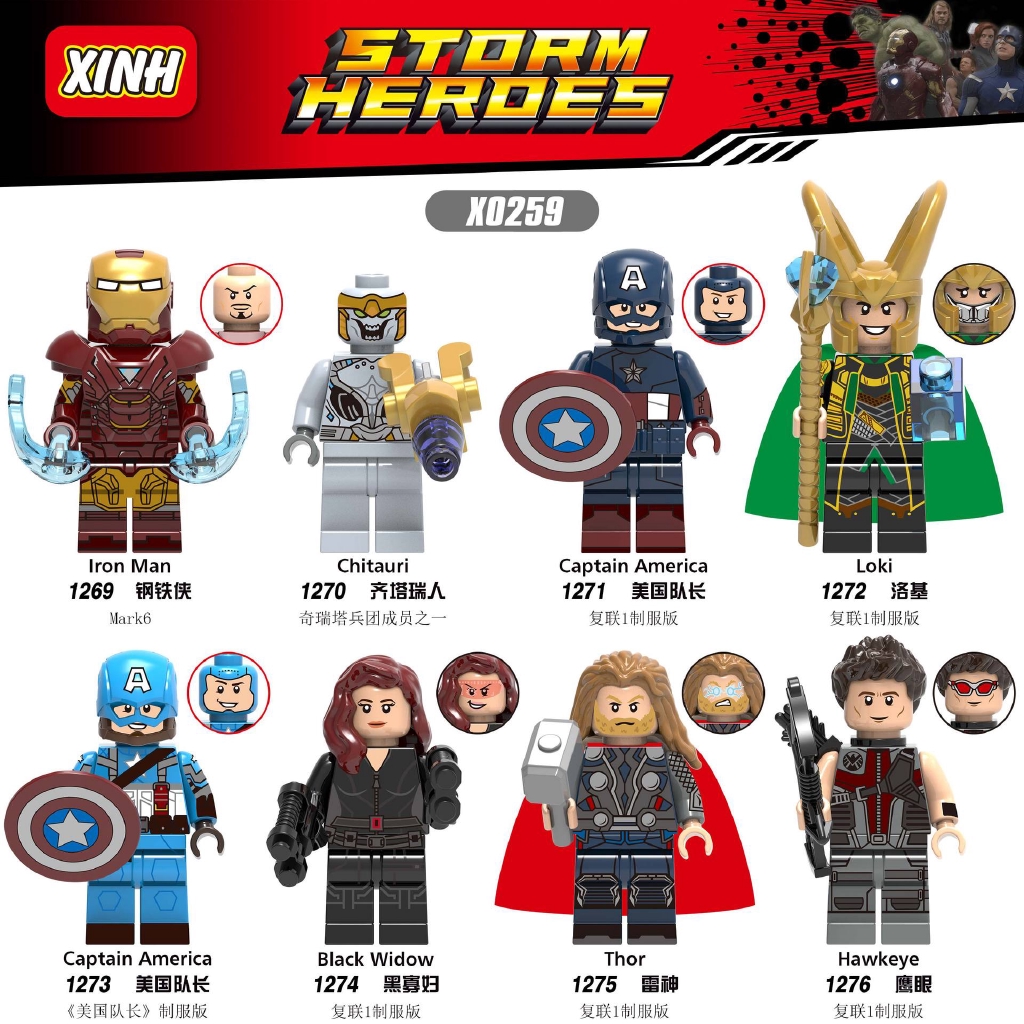 Đồ Chơi Lắp Ráp Lego Họa Tiết Nhân Vật Anh Hùng Thor X0259