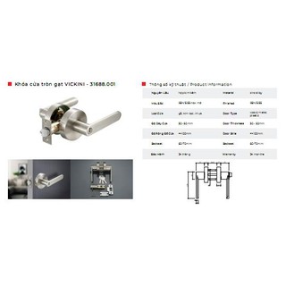 [GIÁ SỈ] Khóa tròn gạt VICKINI 31688