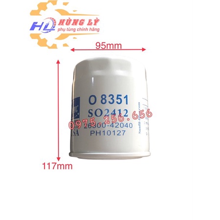 Lọc Nhớt KIA1T4-SO2412 oil filter phụ tùng ô tô phụ tùng Hùng Lỳ