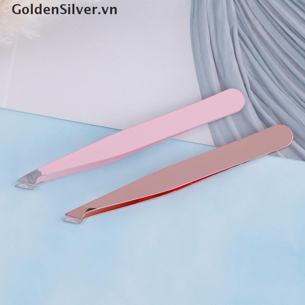 Nhíp Nhổ Lông Mày / Lông Mặt Bằng Thép Không Gỉ