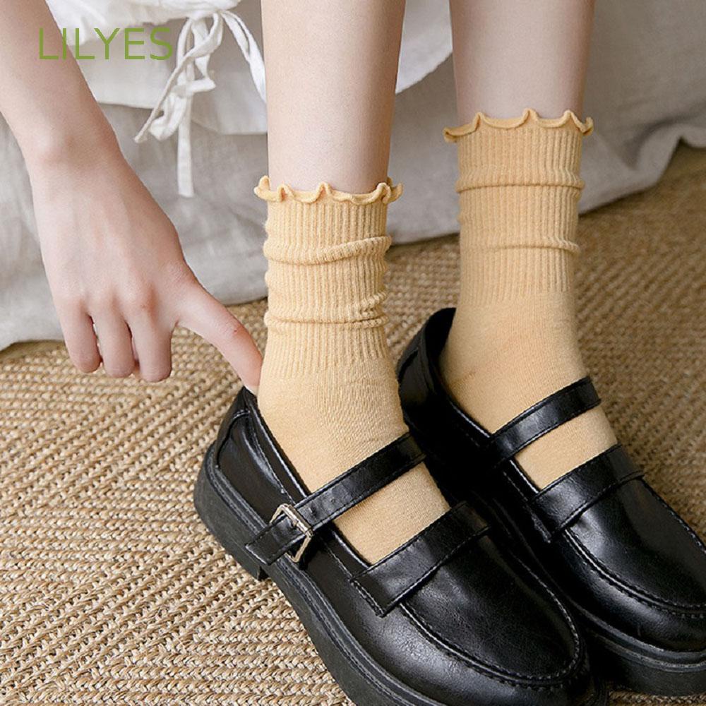 Vớ Cotton Màu Trơn Thời Trang Dành Cho Nữ