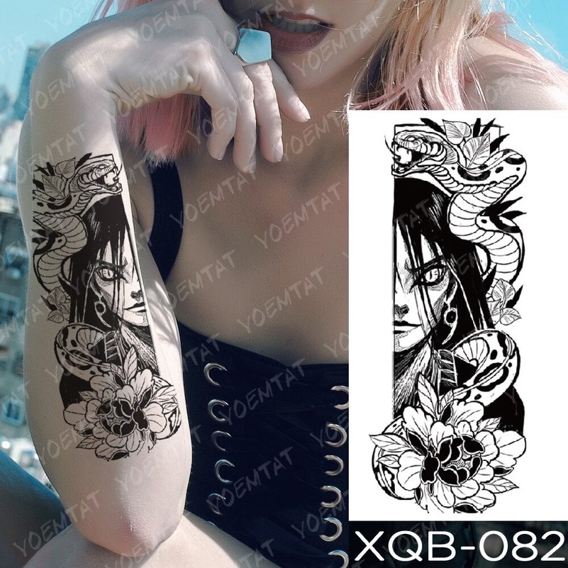 Hình Xăm Dán Tạm Thời Hình Đuôi Nàng Tiên Cá Chống Thấm Nước