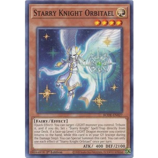 Thẻ bài Yugioh - TCG - Starry Knight Orbitael / BODE-EN027'