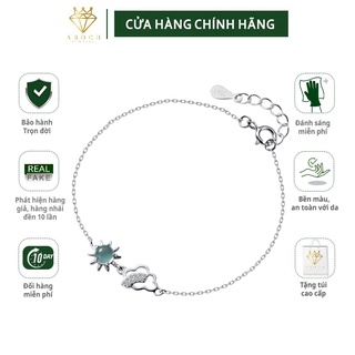 Vòng tay nữ bạc Ý s925 mô phỏng mặt trời đám may trôi S2667 - AROCH Jewelry