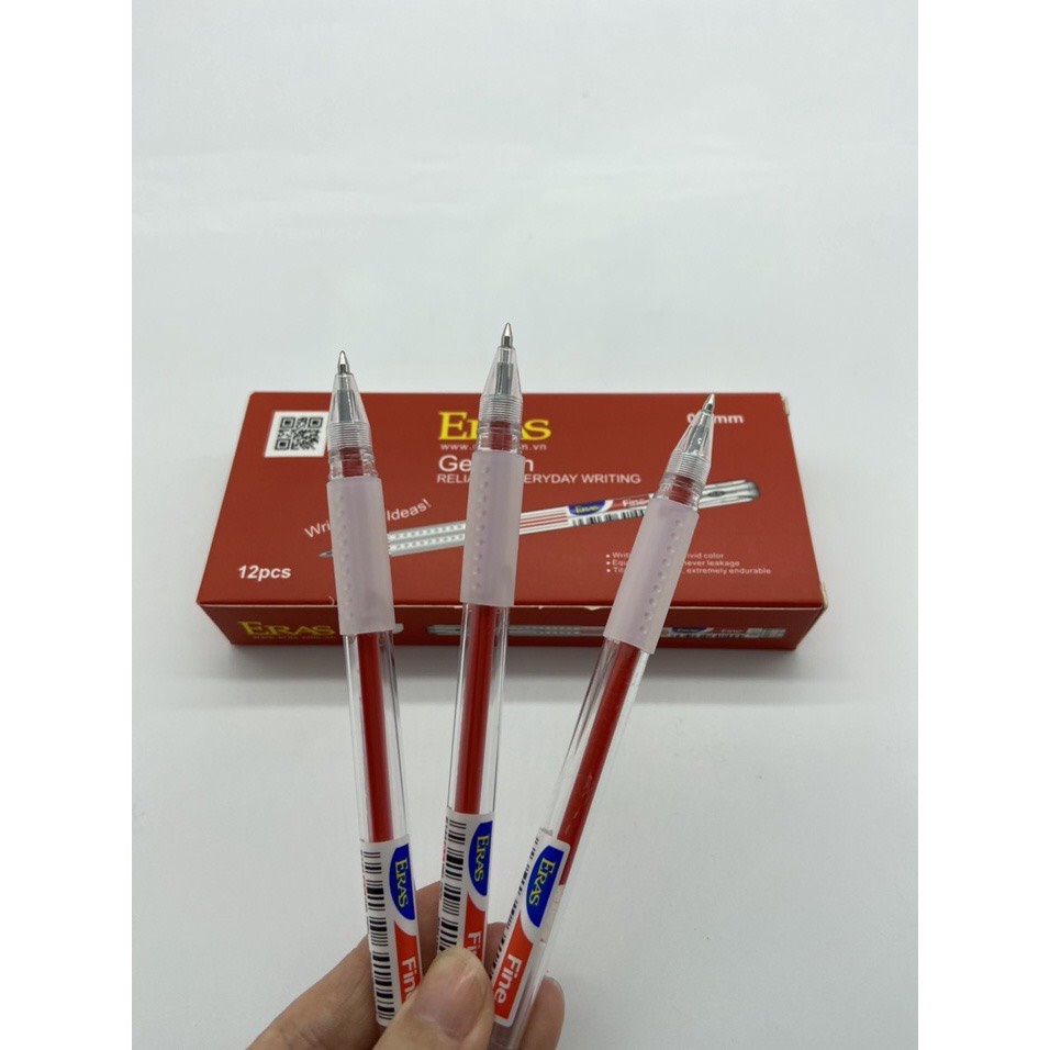 Hộp 12 Bút Gel/bút nước Định Vị Eras E144 - Ngòi 0,38mm