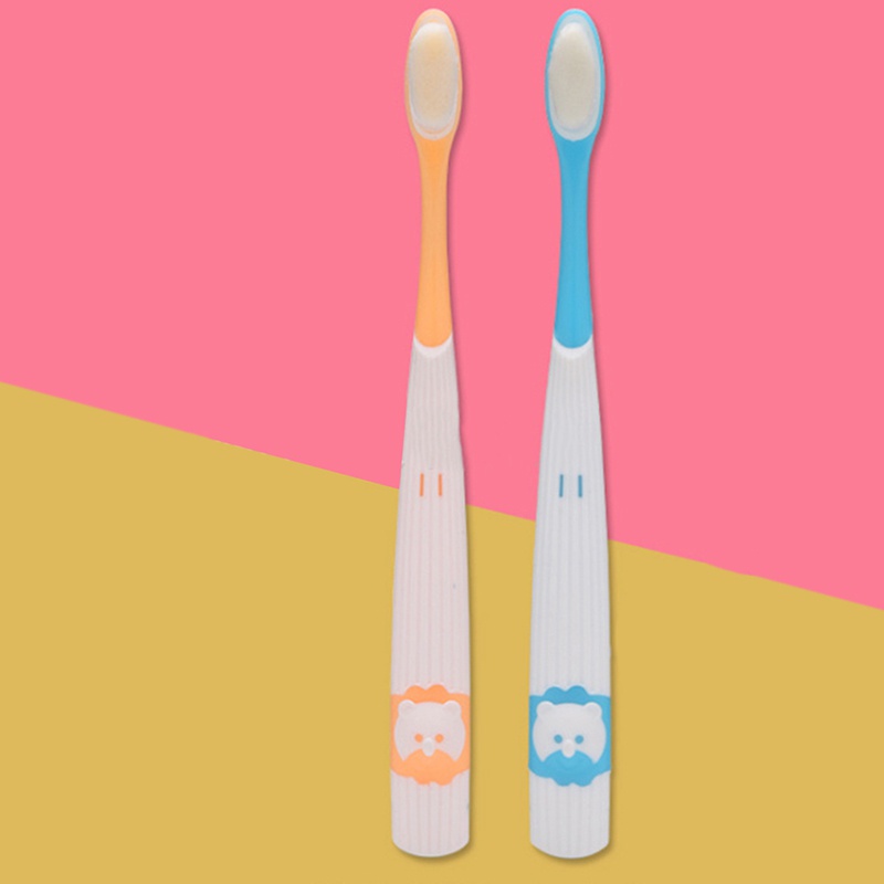 Silicone Toothbrush Soft-bristled Children Toothbrush Cartoon Kids Oral Care Baby Toy