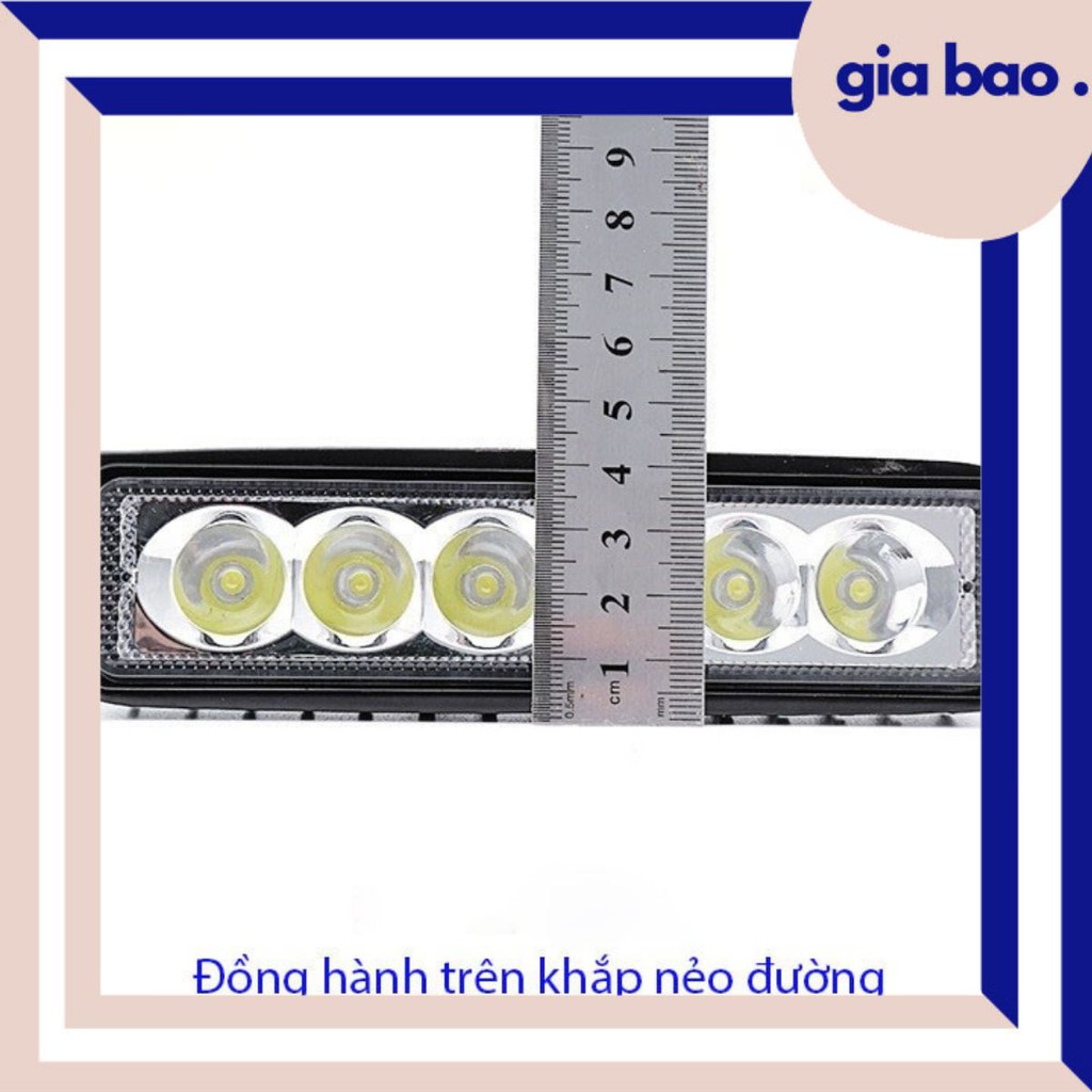 ĐÈN PHA LED C6 DÀI 🌟 ĐÈN TRỢ SÁNG CỰC NGẦU KHÔNG HAO BÌNH - DC6D
