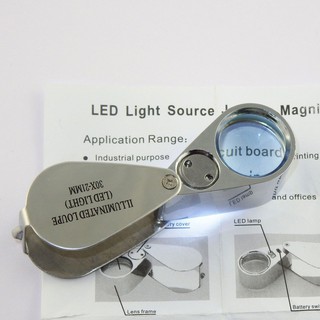 Kính Phóng Đại Có Đèn Led 30X21Mm