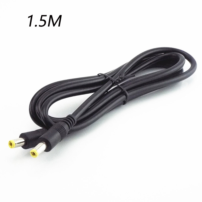 Dây Cáp Nối Dài 0.5m 1.5m 3m DC Male Sang Male 12V 5.5 * 2.5mm Male Cho PC Laptop