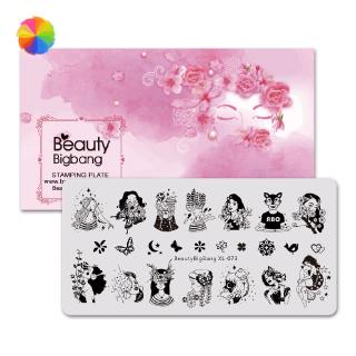 Khuôn in móng tay nghệ thuật DIY thiết kế độc đáo tiện dụng