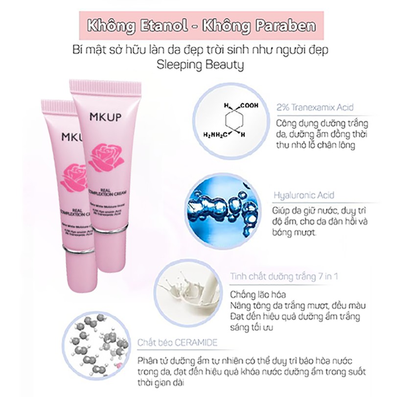 MKUP Kem dưỡng ẩm trắng da dành cho nàng lười- Minisize 10ml | BigBuy360 - bigbuy360.vn