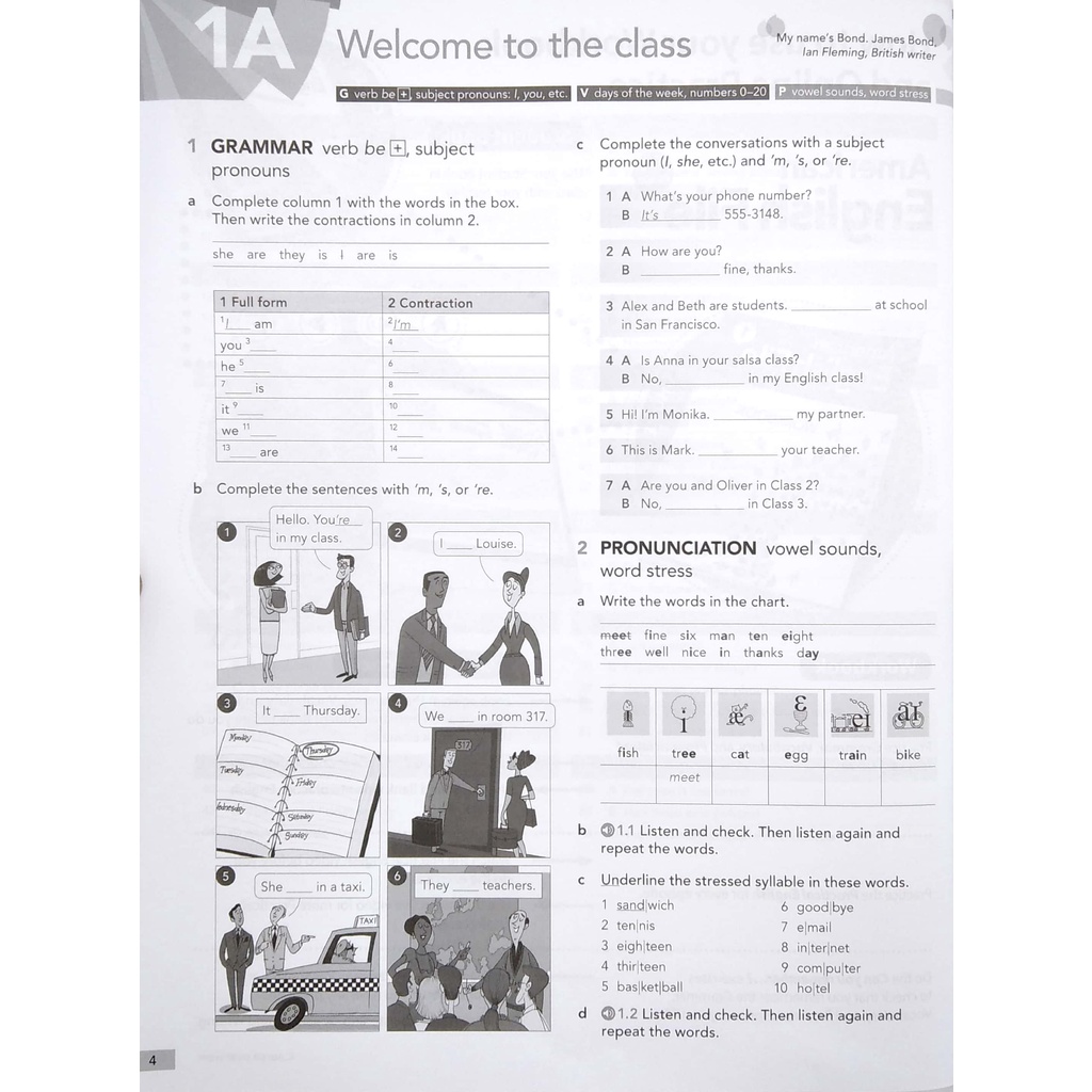 Sách - American English File 3th Edition 1. Workbook Without Answer Key
