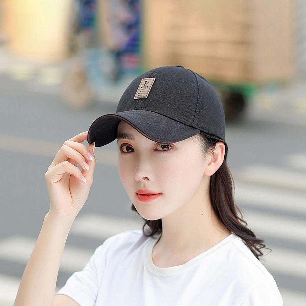 Preston Mũ Lưỡi Trai Cotton Phong Cách Hip Hop Hàn Quốc Đơn Giản Có Thể Điều Chỉnh Cho Nữ
