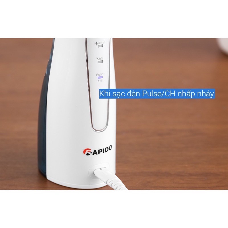 Tăm nước cầm tay Rapido -150 (pin sạc điện-bh 12 tháng)