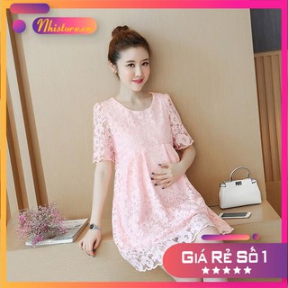 THANH LÝ HÀNG TỒN KHO Đầm bầu công sở chất ren 2 lớp hàng Quảng Châu