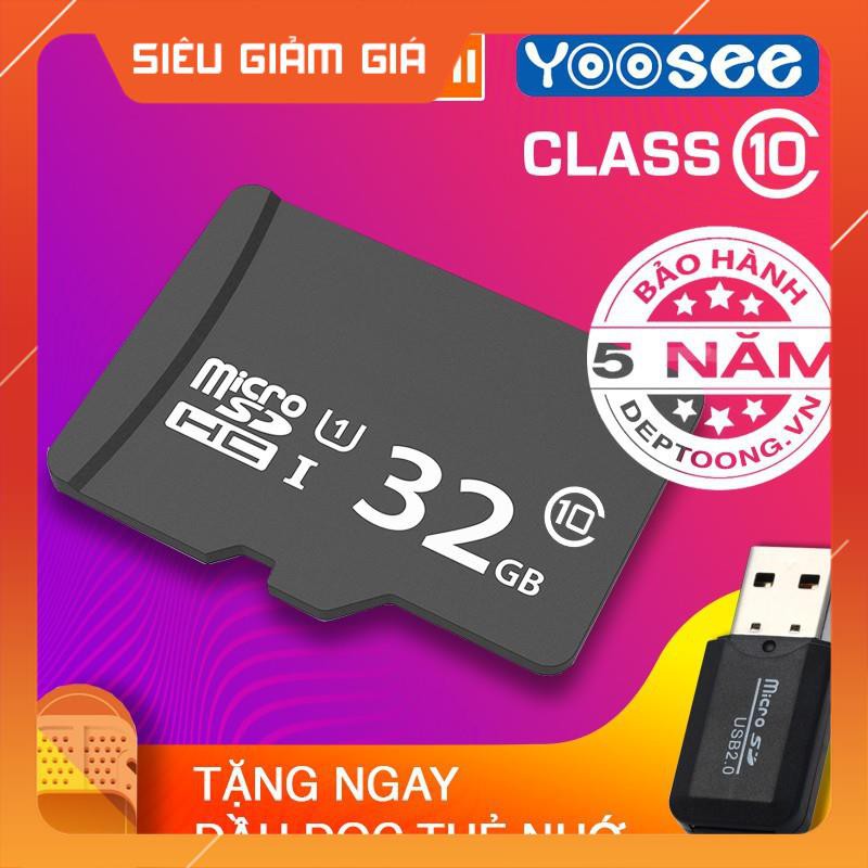 [GIÁ HỦY DIỆT] Thẻ Nhớ 32GB Tốc Độ Cao Class 10 Chuyên Dụng Cho Camera Yoosee Xiaomi, Điện Thoại ,  Loa Đài