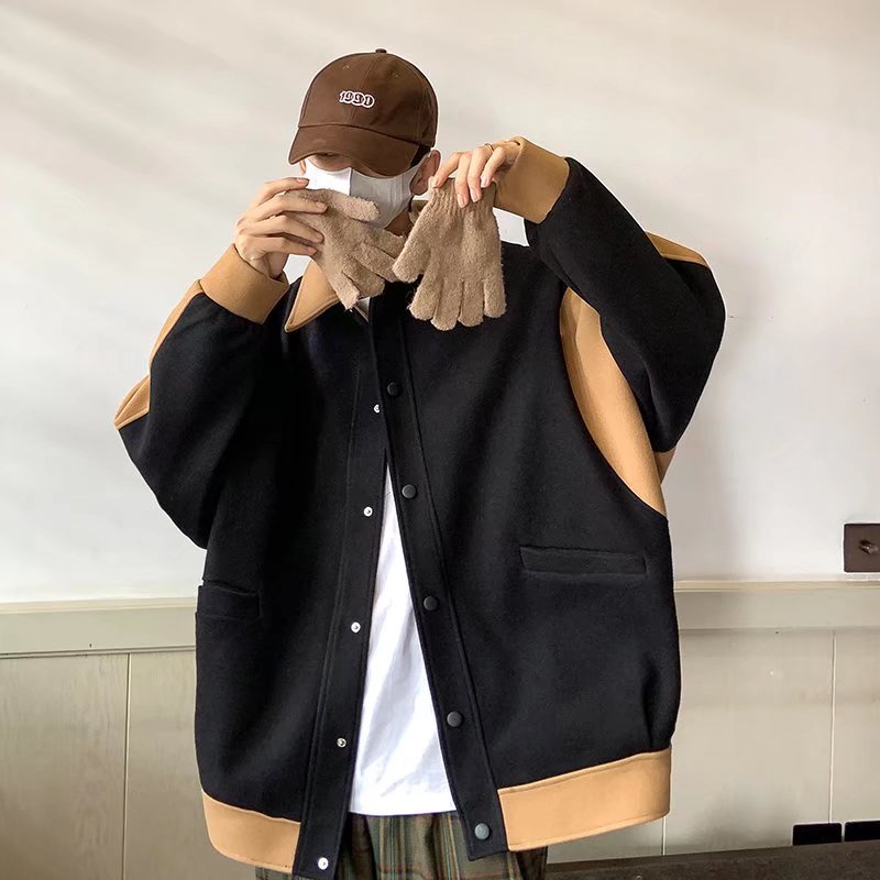 Áo khoác dáng rộng thời trang Hàn Quốc phong cách thu đông cho nam