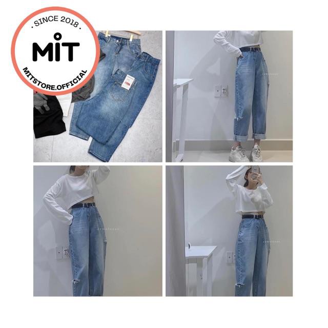 QUẦN BAGGY JEAN RÁCH 2