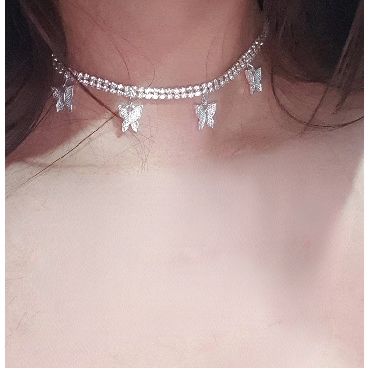 Vòng cổ Mặt Đồng Đô La Đính Đá Đơn Giản Sáng Tạo Phong Cách Đường Phố Mới