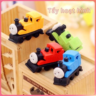 Gôm tẩy hình tàu lửa Thomas hoạt hình sáng tạo đáng yêu xinh xắn cho học sinh