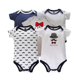 Set 5 bodysuit cho bé trai