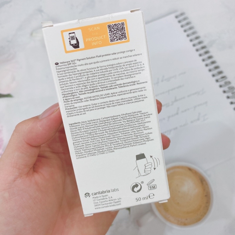 Kem chống nắng Helio Pigmet Solution Fluid 50ml