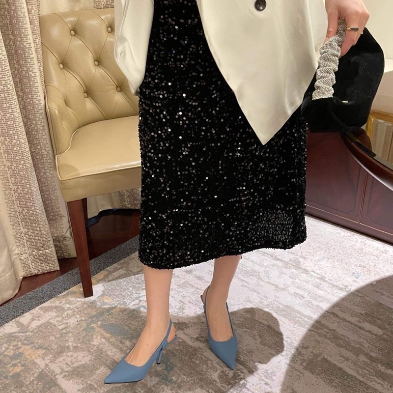 Sandal mũi nhọn trơn