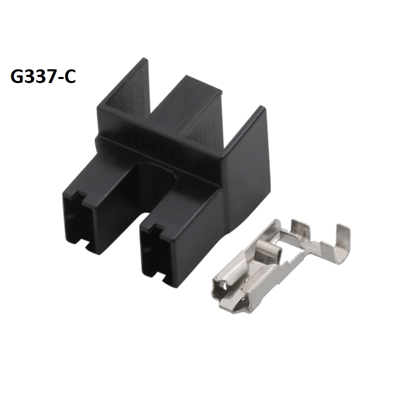 G337-Giắc cắm Vỏ bọc cờ ô tô 2 lỗ 6.3mm