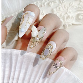 Charm bướm đá trang trí móng loại mới cao cấp