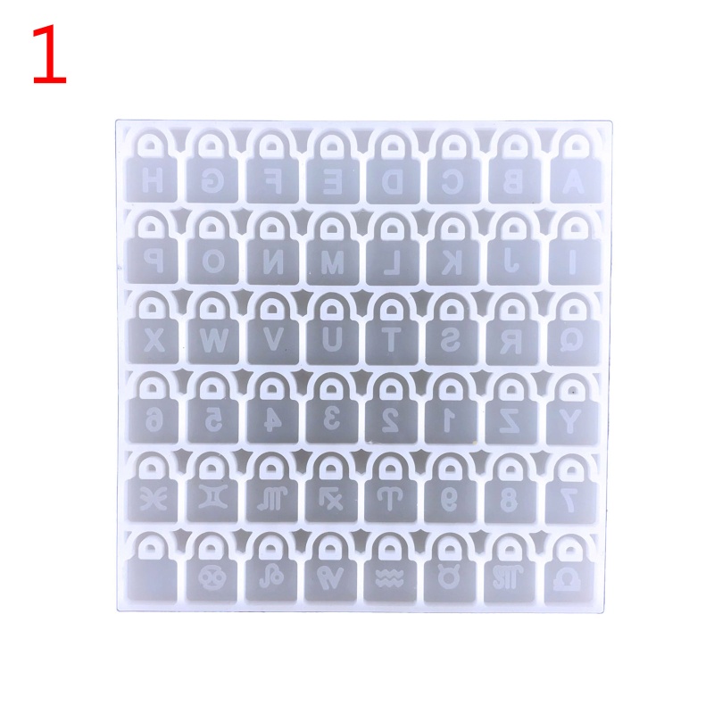 Khuôn Silicone Làm Bông Tai Epoxy Hình Chữ Cái / Chữ Số / Cung Hoàng Đạo Độc Đáo Diy