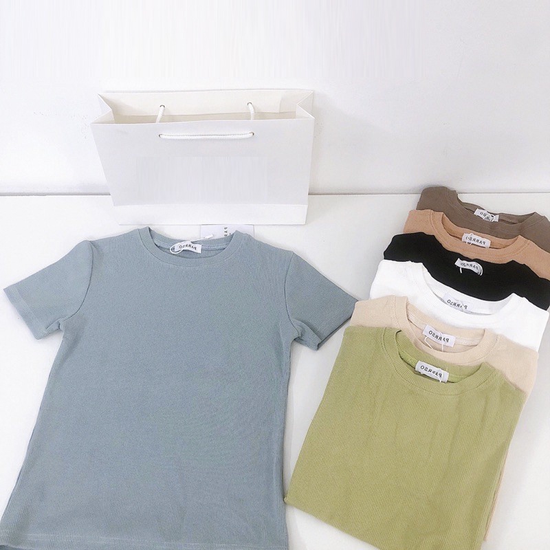 Áo thun tăm nữ dáng ôm bảng màu Pastel thời trang hàng QCCC CW2210 | BigBuy360 - bigbuy360.vn