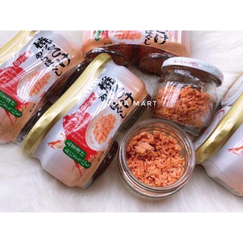 [ Vova Mart] Set 2 lọ ruốc cá hồi Nissui bổ sung DHA (2 lọ x 50gr) Nhật Bản cho bé ăn dặm