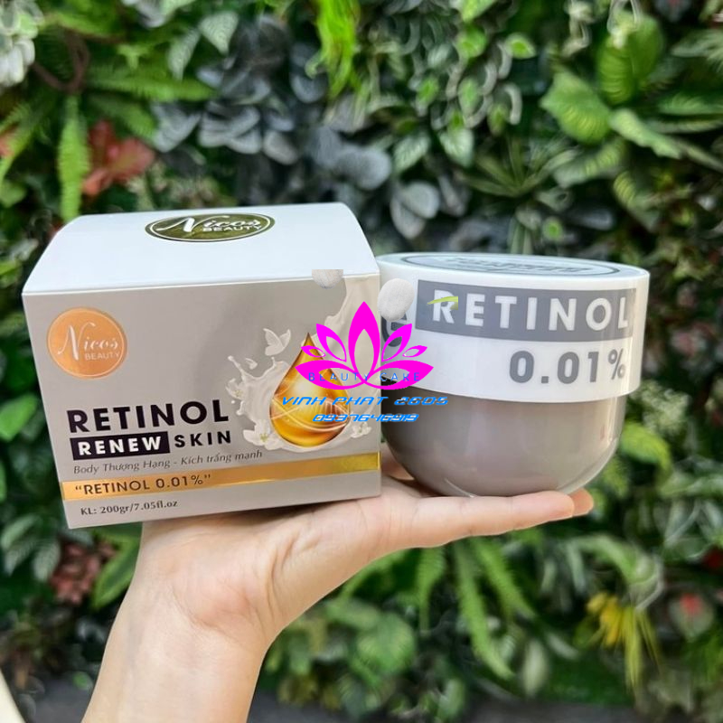 (TẶNG Ủ) Kem Body Retinol Thượng Hạng - Thanh Nhi Nicos 200Gram