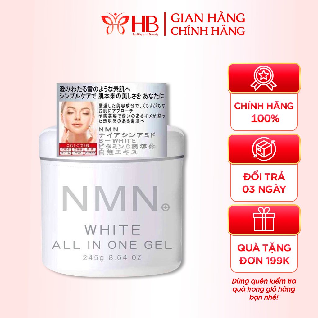 Kem dưỡng trắng da chống lão hóa NMN, gel dưỡng NMN white all in one, dưỡng da nâng cơ giảm nếp nhăn