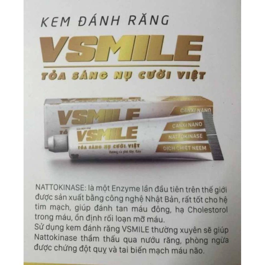 Lốc 5 hộp Kem đánh răng Vsmile