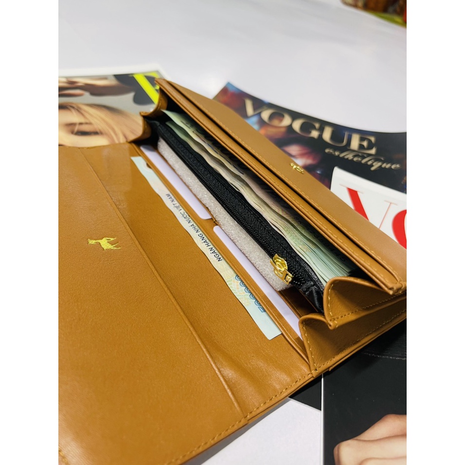 Ví dài nữ ,bóp nữ cầm tay da thật nhập khẩu . thời trang Lucaster store bảo trì trọn đời Full box.