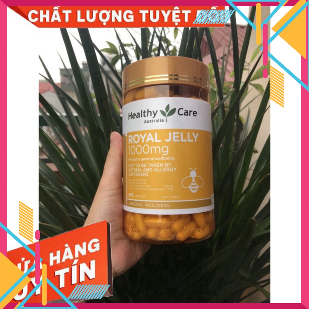 XẢ HẾT Free Ship (Mẫu mới) Sữa Ong Chúa Healthy care Royal Jelly 1000mg 365 viên XẢ HẾT