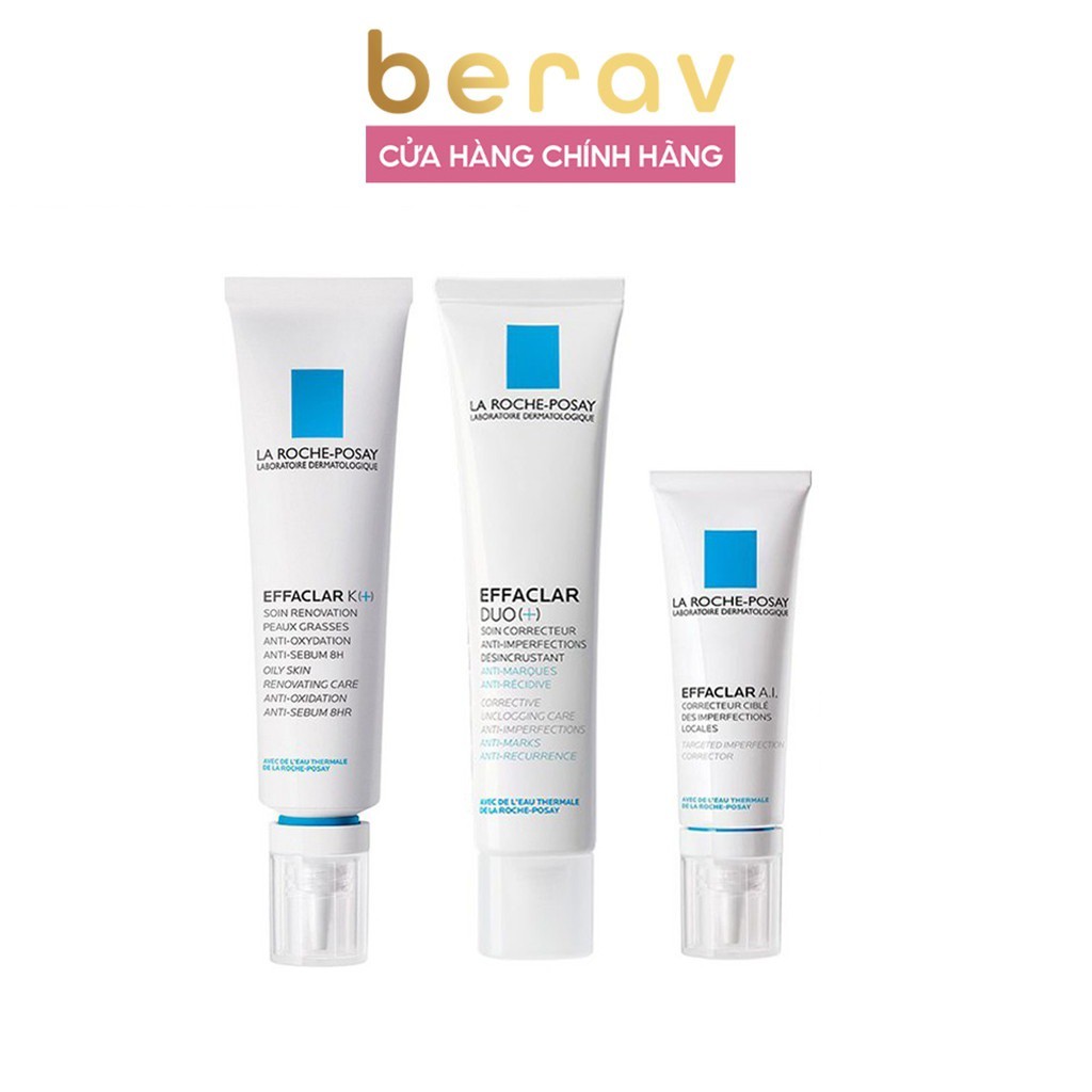 Kem giảm mụn La Roche-Posay Effaclar Duo+ /A.I/ K+ thông thoáng lỗ chân lông ngừa thâm, sạch mụn đầu đen | BigBuy360 - bigbuy360.vn