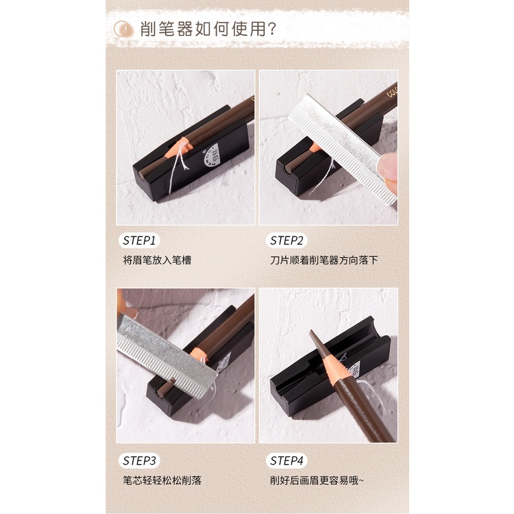 Bút Kẻ Lông Mày Chống Thấm Nước Và Mồ Hôi Màu Sắc Tự Nhiên