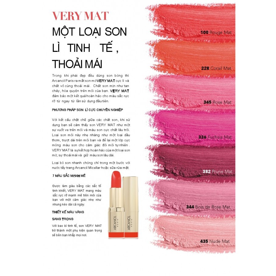 Son thỏi lì Arcancil Very Mat 3.6g | BigBuy360 - bigbuy360.vn