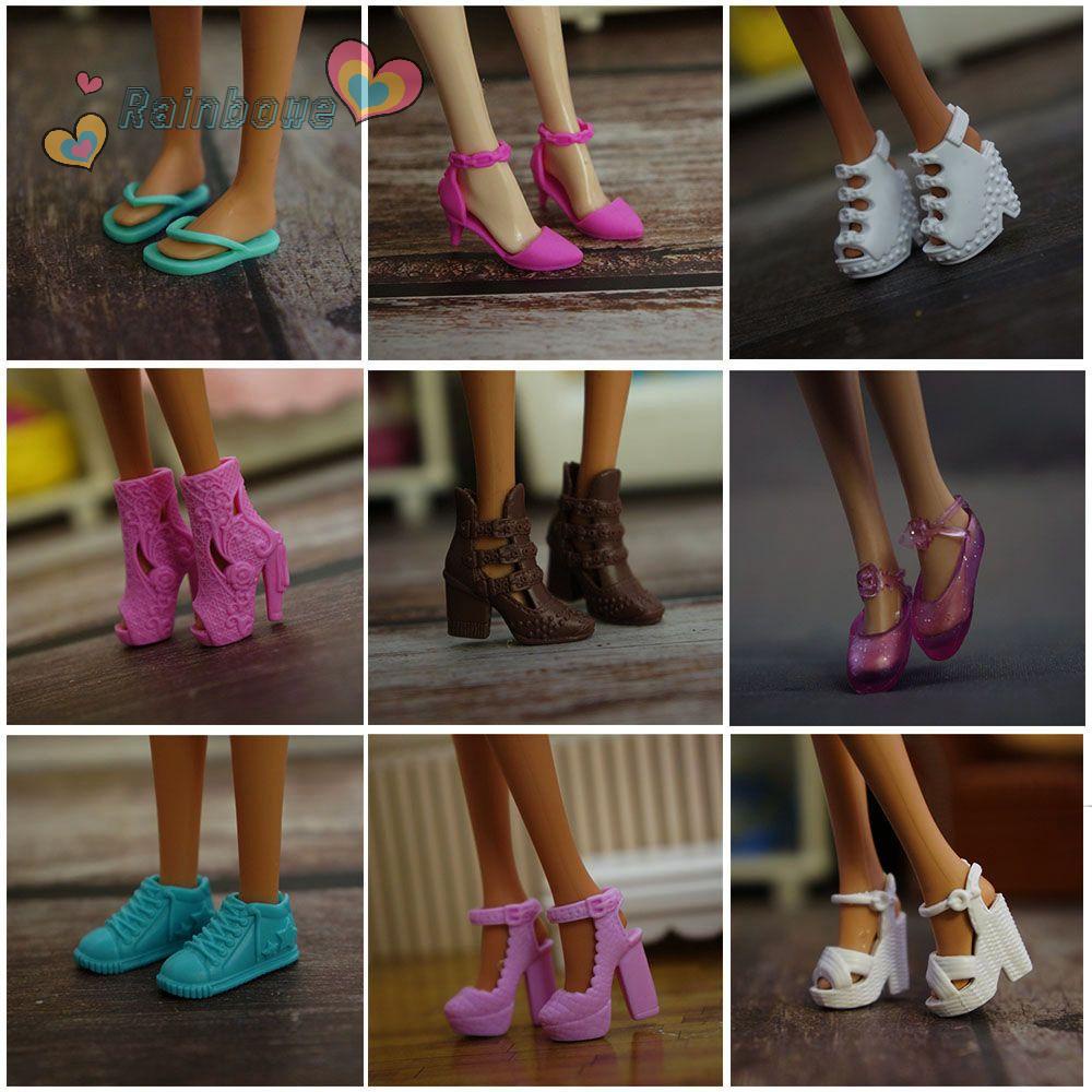 Giày Cao Gót Nhựa Thời Trang Cho Búp Bê 1/6 Dài 30cm