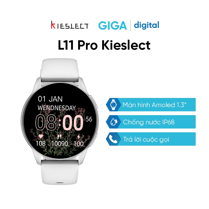 Đồng hồ thông minh Kieslect L11 Pro AMOLED cao cấp - Theo dõi sức khỏe, tùy chỉnh mặt đồng hồ