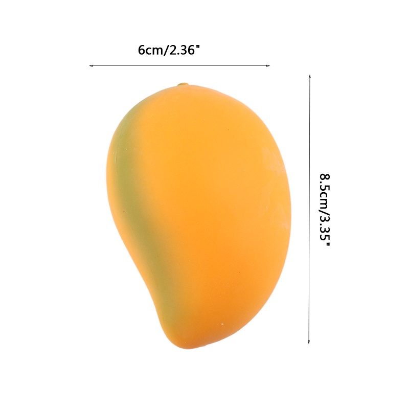Bóng Bóp Giảm Căng Thẳng 3 Inch Hình Quả Xoài Sống Động Cho Nam Nữ