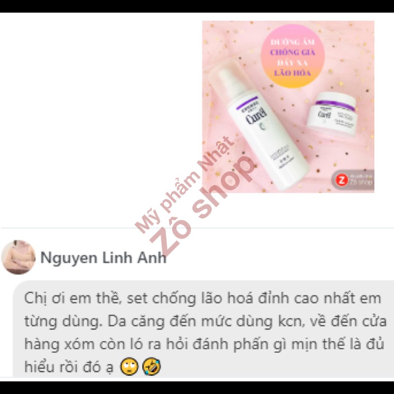 Set dưỡng Curel Anti Aging chống lão hóa chuyên sâu