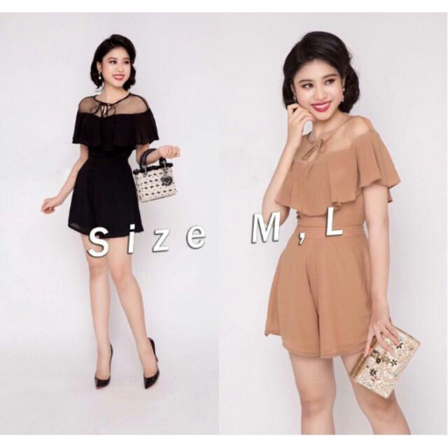 Jum short bèo phối lưới xinh xắn