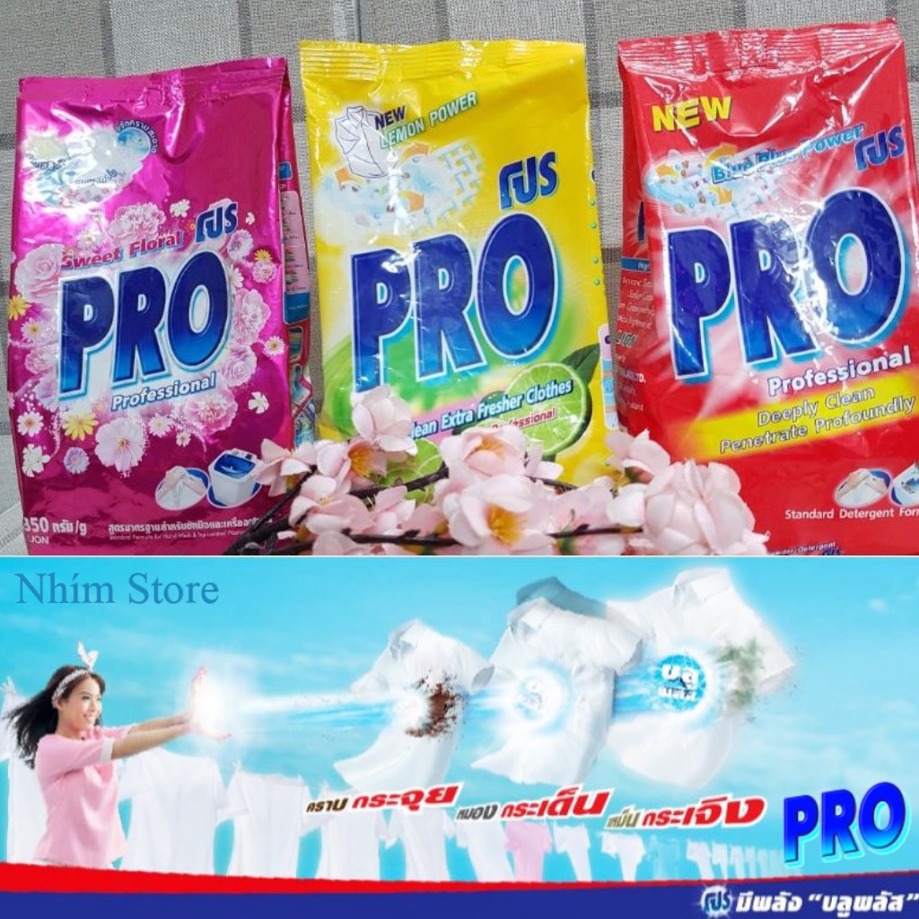 Bột giặt PRO 350gr - hàng Thái Lan