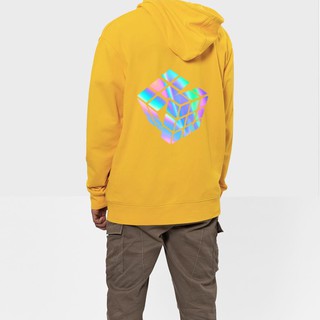 Aó khoác nỉ Hoodie phản quang Rubik, Áo khoác nỉ nam nữ cá tính - PQ09KN