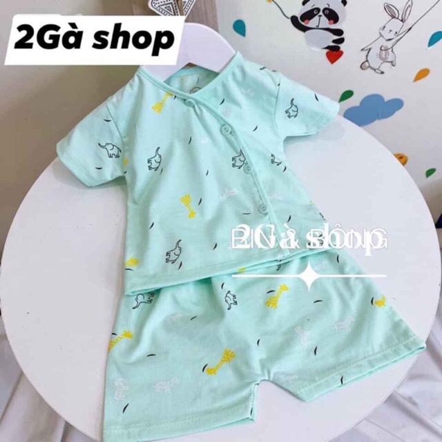 Bộ quần áo ngắn tay cho bé ,Bộ sơ sinh cài lệch 2Gaconshop