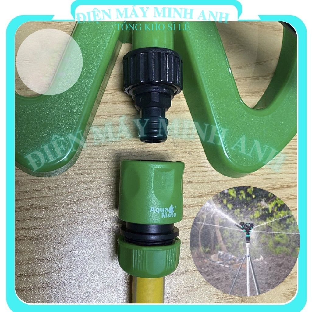 Vòi xịt tưới cây hoa lan phun nước thông minh tạo sương đa năng tự động quay 360 độ Aquamate